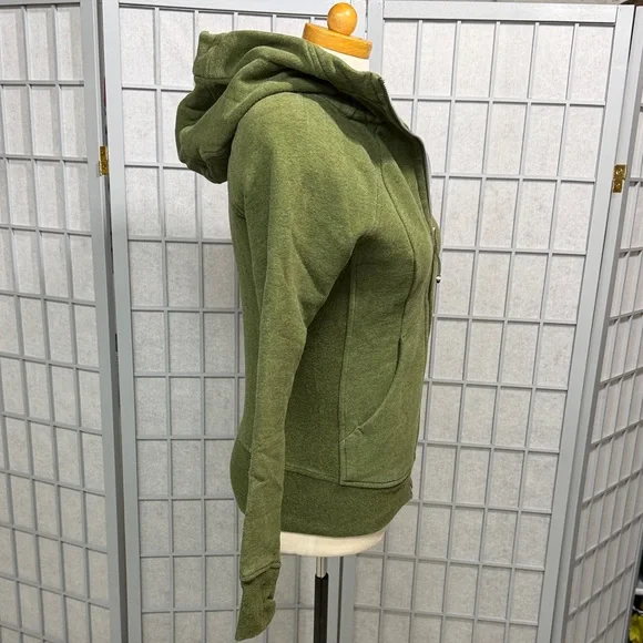 Lululemon Athletica Forest Green Women's Hoodie, Size 4 - Picture 4 of 8